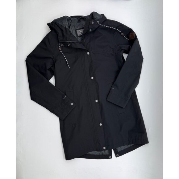 Eddie Bauer Riley Black Waterproof Hooded Parka Coat Size Small - Picture 14 of 15